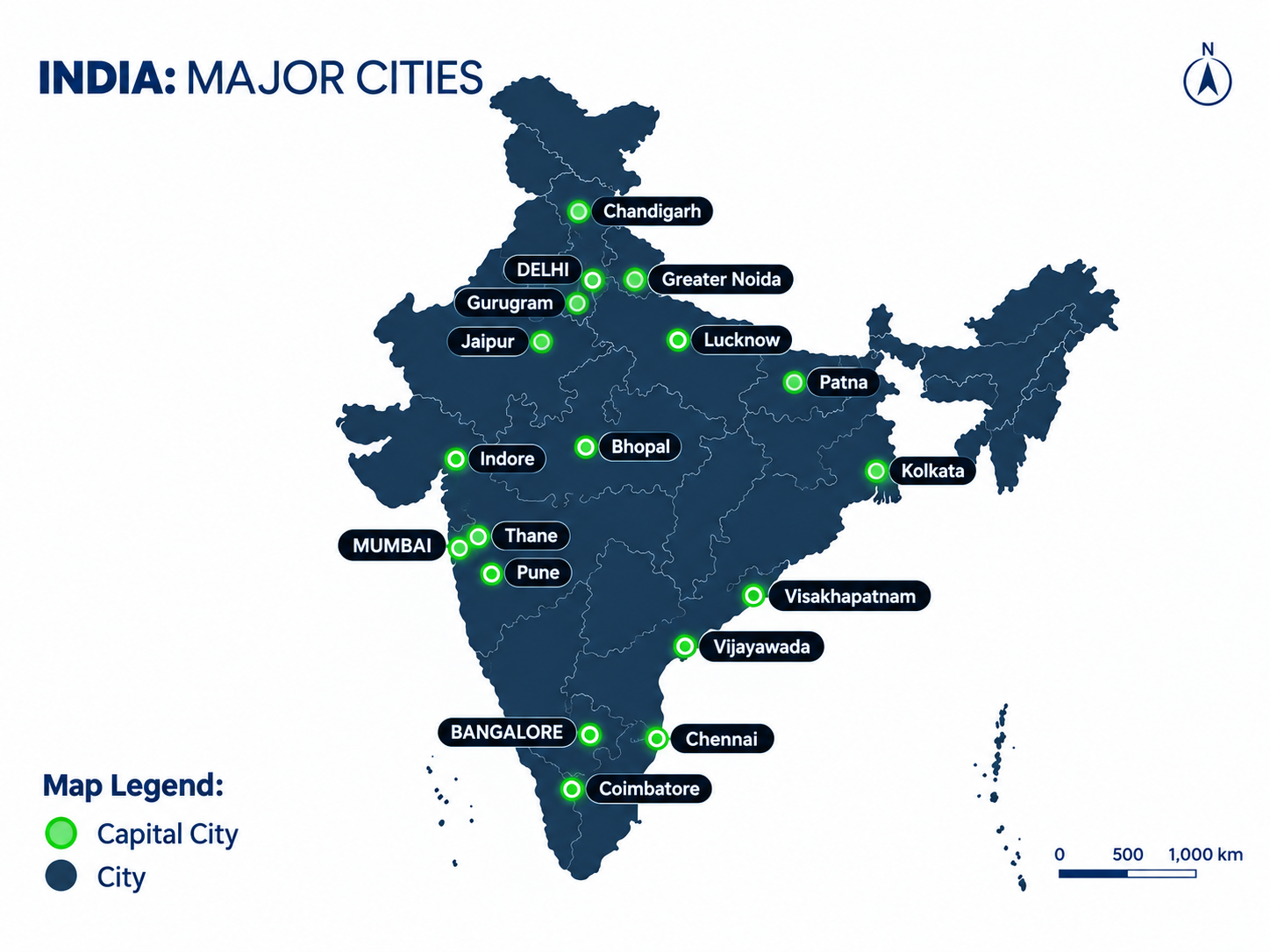 India Partner Network Footprint Map
